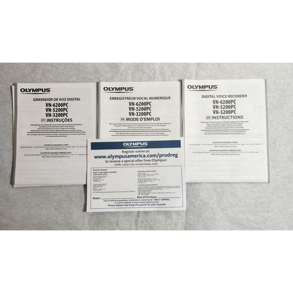 Olympus VN-6200 PC Digital Voice Recorder Tested Open Box Pre-owned - Picture 7 of 8